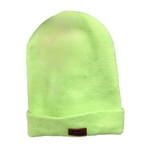 Levi's Slouchy Beanie Men’s Superior Warmth Neon Green EUC